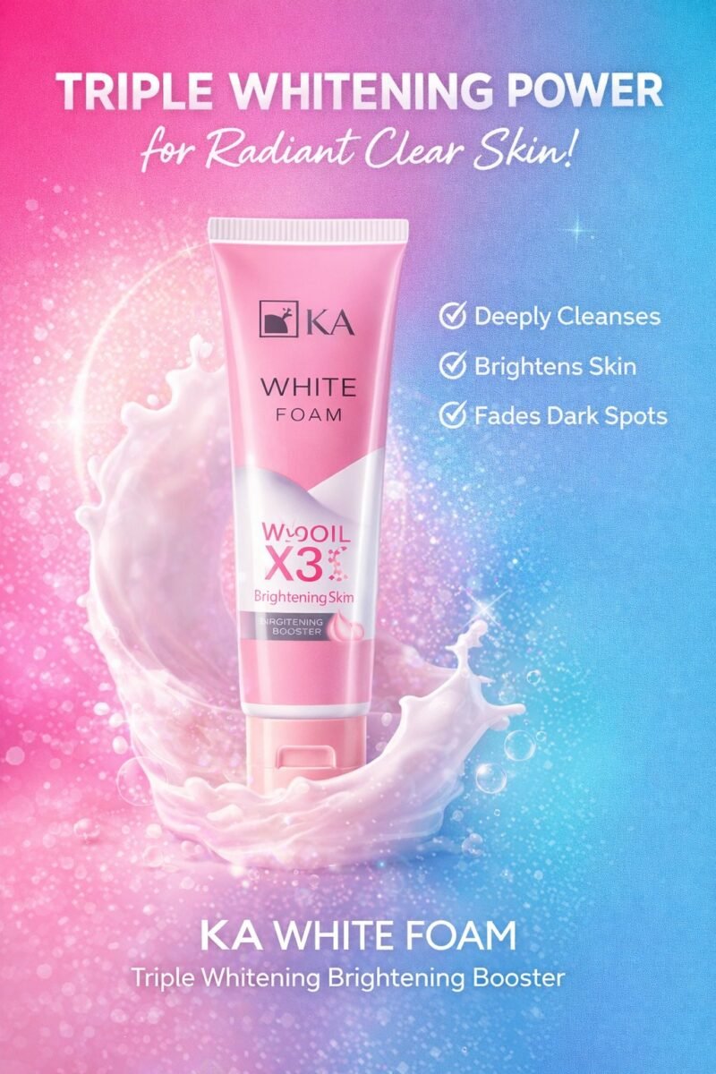 KA White Foam – Triple Whitening Brightening Booster